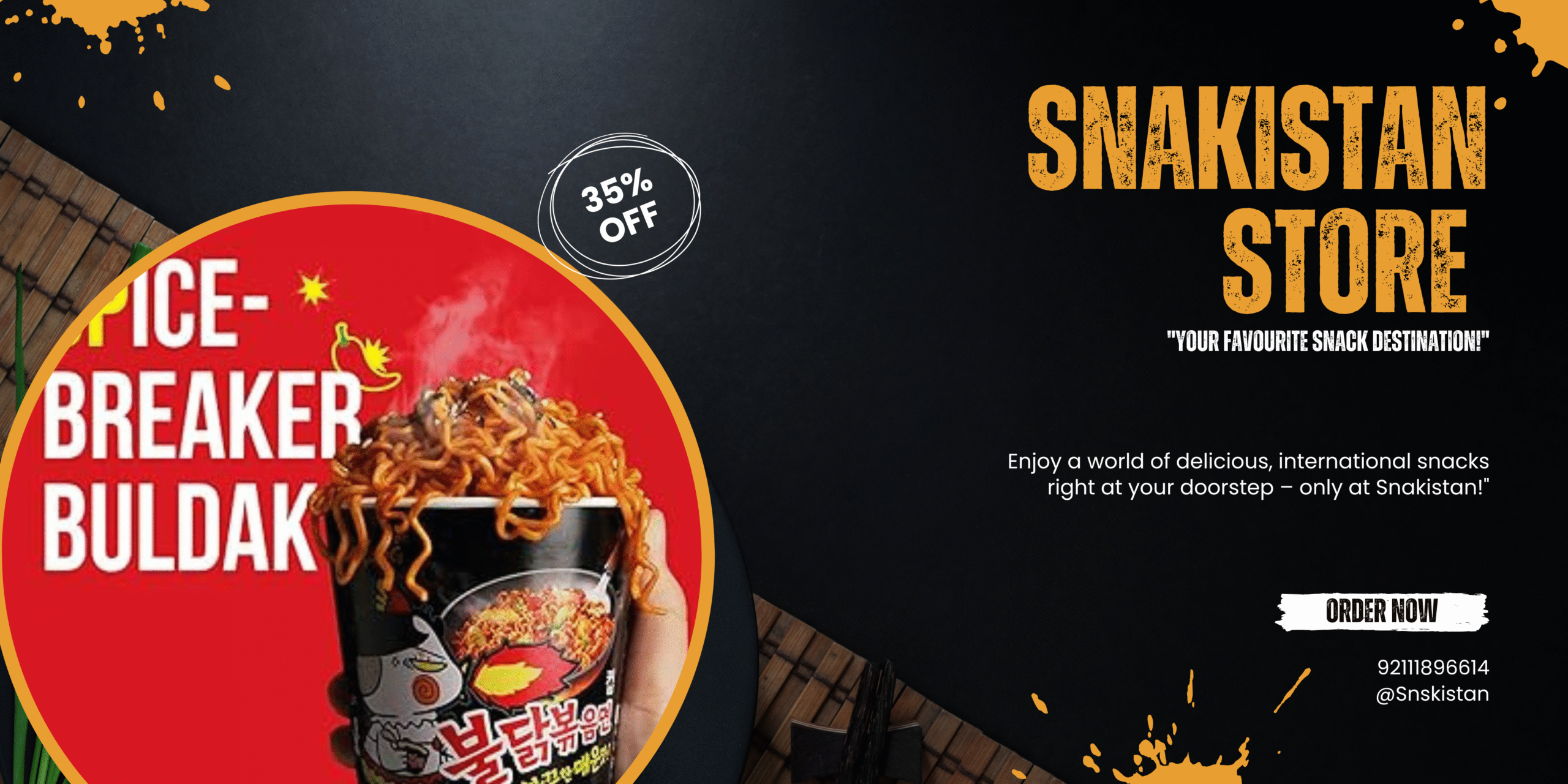 yellow elegant food menu banner(2)